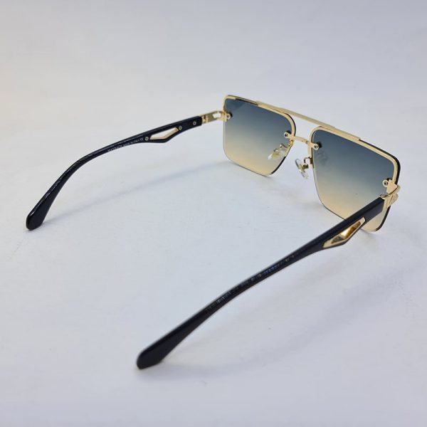 عکس از عینک آفتابی میباخ با فریم طلایی و عدسی دو رنگ (آبی و قهوه ای) مدل gz1290