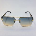 عکس از عینک آفتابی میباخ با فریم طلایی و عدسی دو رنگ (آبی و قهوه ای) مدل GZ1290