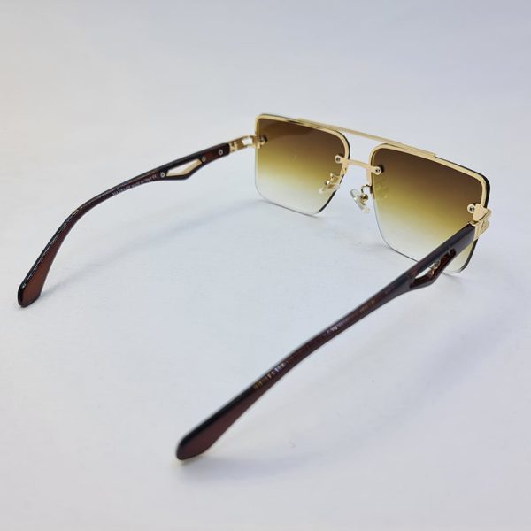عکس از عینک آفتابی میباخ با فریم طلایی، دسته قهوه ای و لنز قهوه ای مدل gz1290