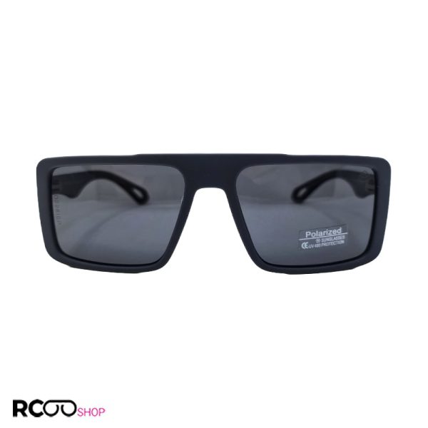 عکس از عینک آفتابی پلاریزه با فریم مستطیلی و طوسی رنگ مات برند میباخ مدل d22810p
