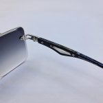 عکس از عینک آفتابی Maybach با فریم نقره ای فلزی و دسته مشکی کائوچو مدل GZ1290