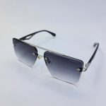 عکس از عینک آفتابی Maybach با فریم نقره ای فلزی و دسته مشکی کائوچو مدل GZ1290