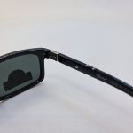 عکس از عینک دودی PERSOL با دسته فنری و عدسی سنگ و فریم مشکی رنگ مدل PO3103