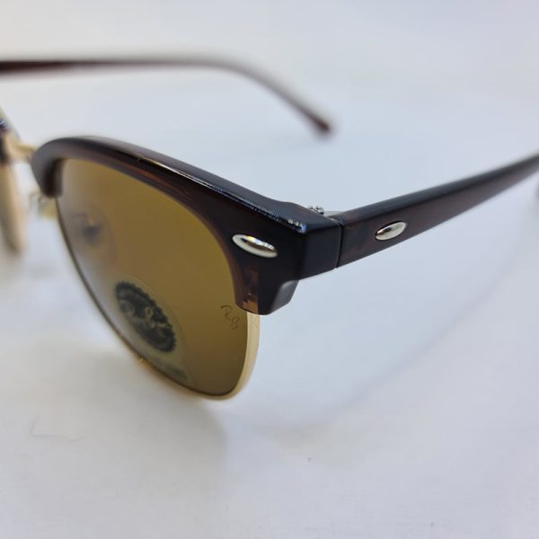 عکس از عینک آفتابی کلاب مستر با فریم و عدسی قهوه ای و لنز سنگ ray-ban مدل n3016