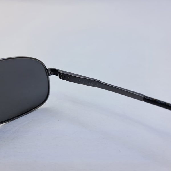 عکس از عینک آفتابی خلبانی پلاریزه با فریم نوک مدادی و دسته فنری فاکس مدل pl1523