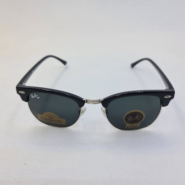 عکس از عینک آفتابی کلاب مستر برند ریبن عدسی شیشه ای با فریم نقره ای مدل n3016