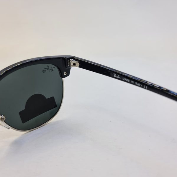 عکس از عینک آفتابی کلاب مستر برند ریبن عدسی شیشه ای با فریم نقره ای مدل n3016