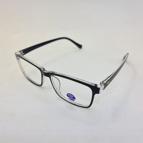 عکس از عینک بلوکات با فریم مشکی رنگ، کائوچو و مستطیلی شکل مدل abc3139