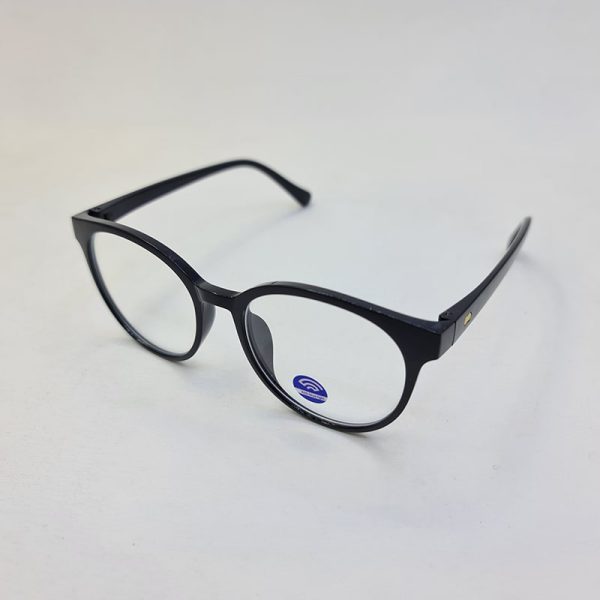 عکس از عینک بلوکات با فریم مشکی رنگ، کائوچو و گرد مدل abc3141
