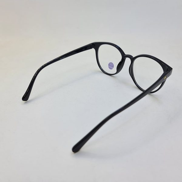 عکس از عینک بلوکات با فریم مشکی رنگ، کائوچو و گرد مدل abc3141