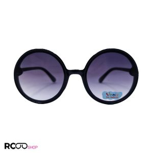 عکس از عینک آفتابی بچه گانه با فریم گرد، شاین دار و مشکی رنگ مدل 3088