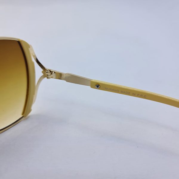 عکس از عینک آفتابی murano زنانه با فریم طلایی و شیری و لنز قهوه ای رنگ مدل 2808
