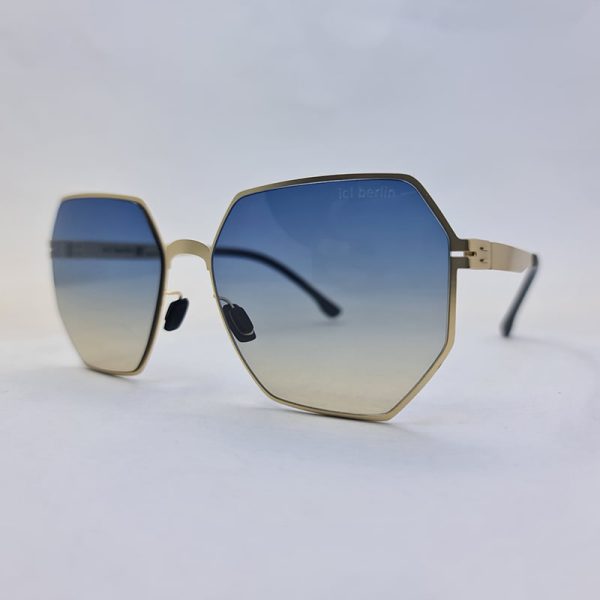 عکس از عینک آفتابی ایس برلین با فریم هندسی و عدسی آبی و قهوه ای مدل ps18033