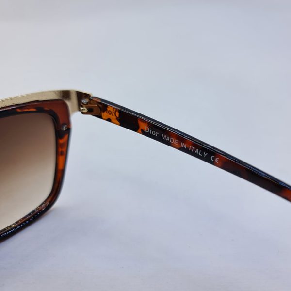 عکس از عینک آفتابی دیور گربه ای شکل با فریم هاوانا و عدسی قهوه ای مدل 1008