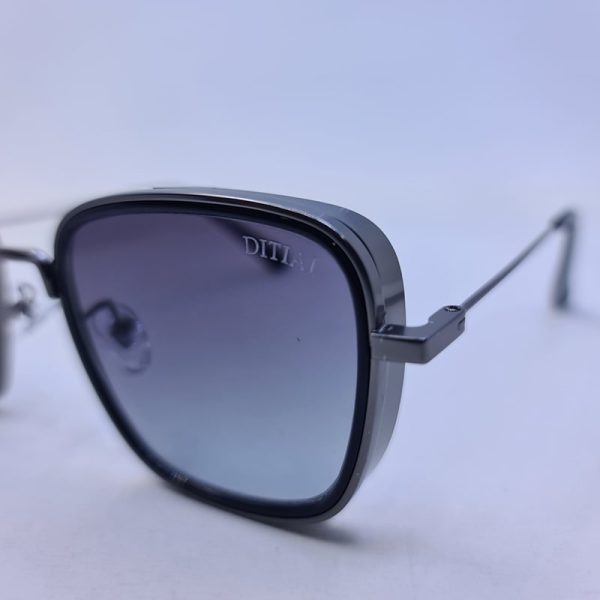 عکس از عینک آفتابی با فریم نوک مدادی و لنز دودی سایه روشن دیتیای مدل 9537