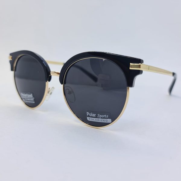 عکس از عینک آفتابی پلار اسپرت با فریم کلاب مستر، مشکی و طلایی رنگ مدل p551