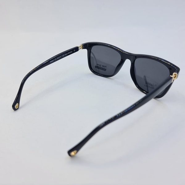 عکس از عینک آفتابی پلاریزه مربعی و مشکی رنگ پلار اسپرت با عدسی دودی مدل p6001