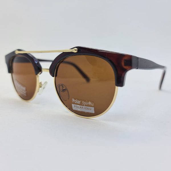عکس از عینک آفتابی پلار اسپورت کلاب مستر با فریم قهوه ای و لنز پلاریزه مدل p558
