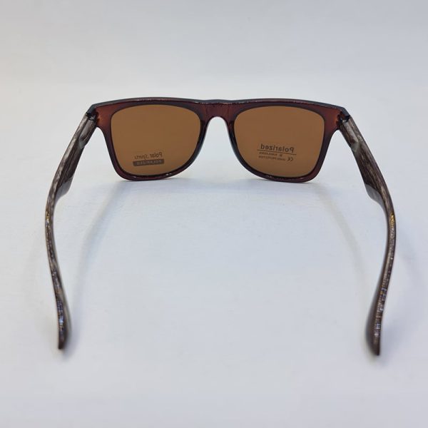 عکس از عینک آفتابی مربعی شکل و قهوه ای رنگ پلار اسپرت با لنز پلاریزه مدل p559
