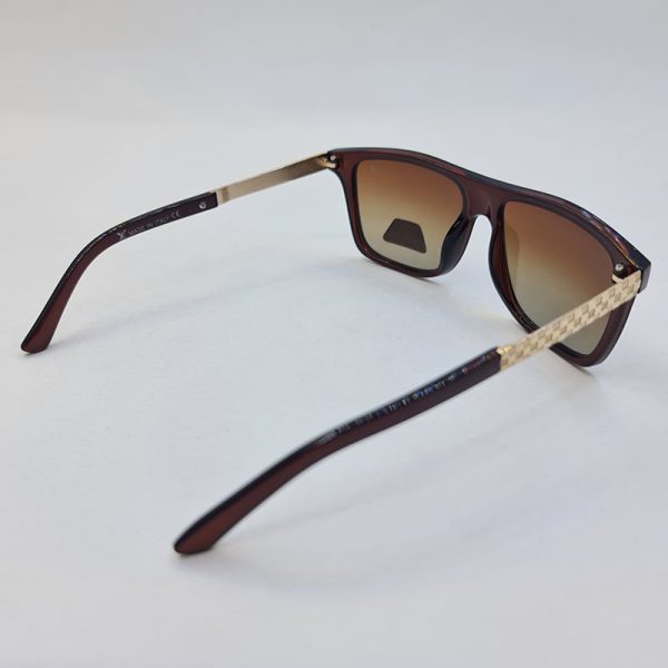 عکس از عینک آفتابی پلاریزه مربعی شکل لویی ویتون با عدسی قهوه ای مدل p6819