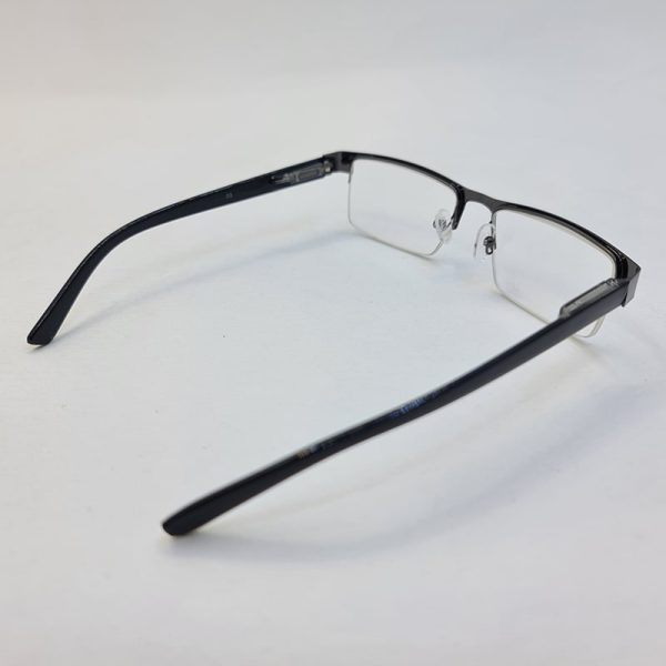 عینک مطالعه نیم فریم با نمره +2. 50 نوک مدادی، مستطیلی و دسته فنری مدل 03