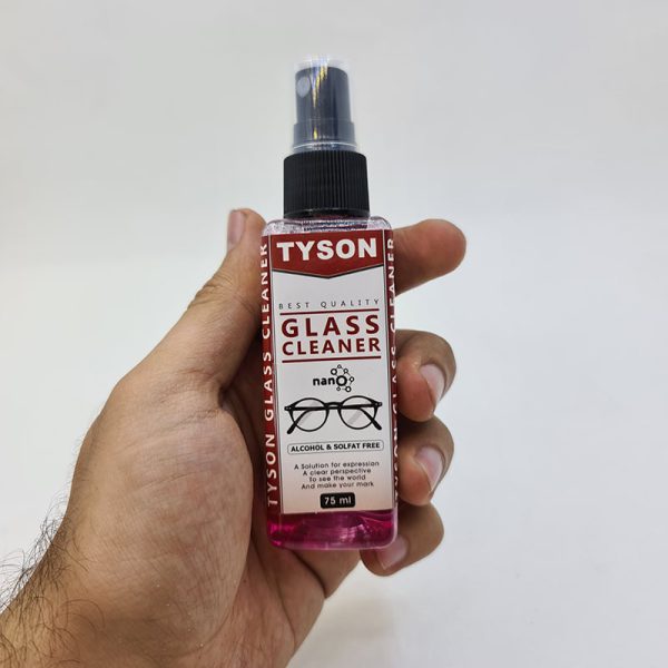 عکس از شیشه شوی عینک نانو برند تایسون، صورتی رنگ و 75 میلی لیتر مدل 991992