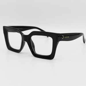 عکس از عینک Celine با فریم رنگ مشکی و عدسی بی رنگ مدل 4S130