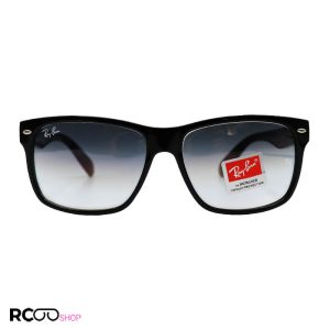 عکس از عینک آفتابی با فریم مشکی رنگ، لنز سنگ و دودی هایلایت ریبن مدل 4173