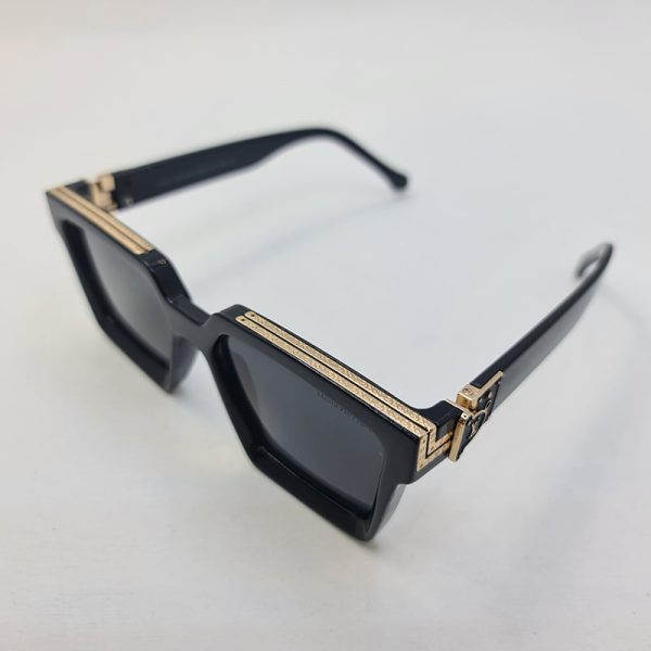 عکس از عینک آفتابی طرح میلیونر با فریم مشکی براق لویی ویتون مدل m96006