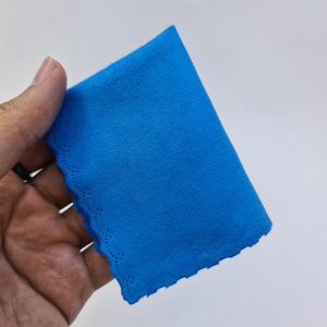 عکس از دستمال عینک آبی رنگ و از جنس پنبه نرم مدل 992083