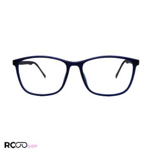 عکس از عینک طبی با فریم مستطیلی، سرمه ای رنگ، tr90 و دسته فنری مدل t2709