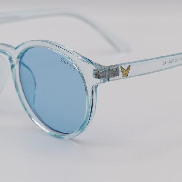 عکس از عینک شب با فریم گرد، آبی و عدسی آبی رنگ جنتل مانستر مدل z3289