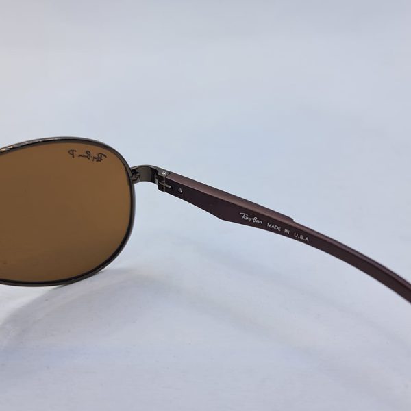 عکس از عینک آفتابی پلاریزه ریبن با فریم خلبانی و رنگ قهوه ای و لنز قهوه ای مدل p2029