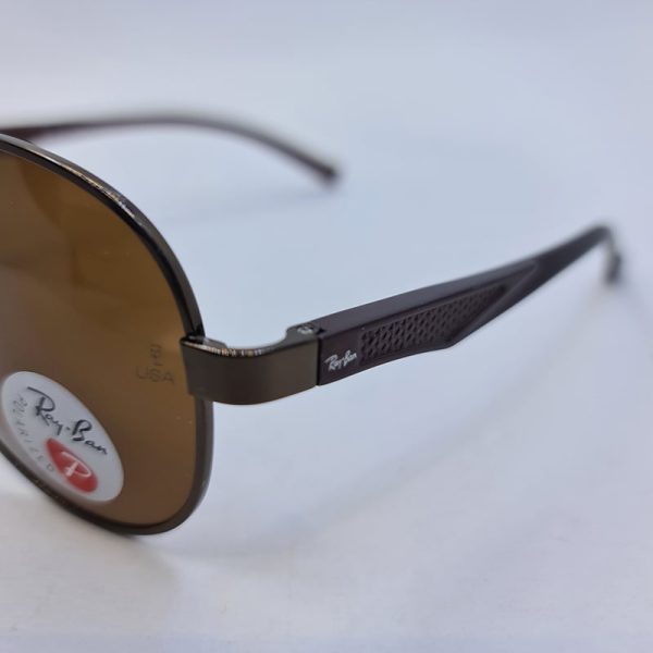 عکس از عینک آفتابی پلاریزه ریبن با فریم خلبانی و رنگ قهوه ای و لنز قهوه ای مدل p2029