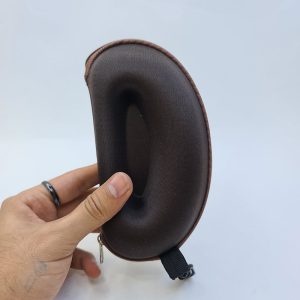 عکس از قاب عینک قهوه ای رنگ، زیپ دار با قلاب مدل 992063