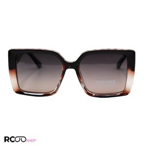 عکس از عینک آفتابی پلاریزه زنانه با فریم قهوه ای رنگ و مربعی شکل گوچی مدل p7633