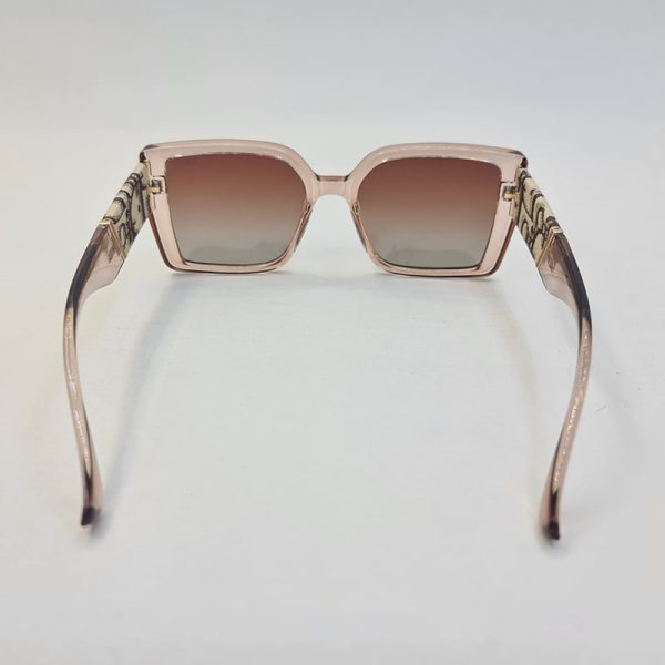 عکس از عینک آفتابی پلاریزه dior با فریم عسلی رنگ و لنز قهوه ای هایلایت مدل p1820
