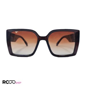عینک آفتابی پلاریزه دیور با فریم قهوه ای تیره و دسته پهن مدل p1820