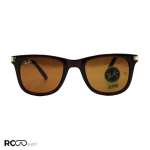 عکس از عینک آفتابی ویفرر با فریم قهوه ای، دسته فنری، لنز سنگ و قهوه ای ریبن مدل 8602