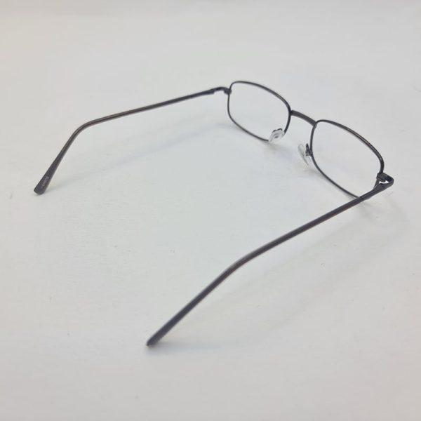 عکس از عینک مطالعه نزدیک بین با فریم فلزی، مستطیلی و مسی مدل lh909