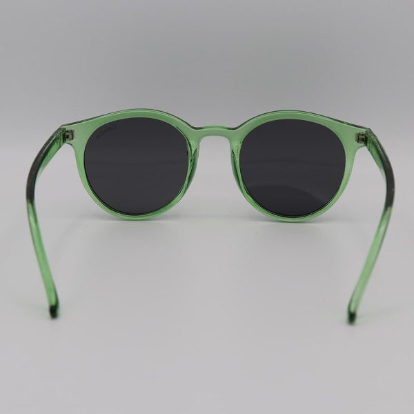 عکس از عینک آفتابی با فریم گرد، سبز رنگ و لنز دودی gentle monster مدل z3289