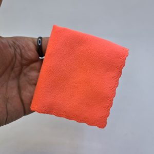 عکس از دستمال عینک نارنجی رنگ و از جنس پنبه نرم مدل 992080