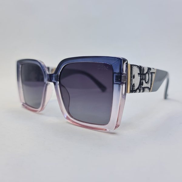 عکس از عینک آفتابی پلاریزه دیور با فریم دو رنگ (بنفش و صورتی) برند دیور مدل p1820