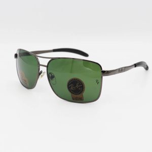 عکس از عینک آفتابی Ray-Ban با فریم نوک مدادی و لنز سنگ، سبز و آنتی رفلکس مدل AB8335