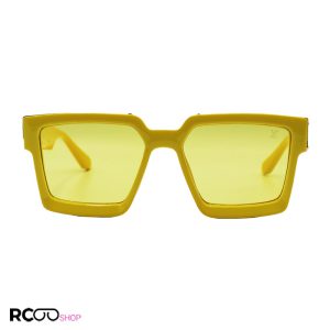 عکس از عینک دید در شب میلیونر با فریم زرد، مربعی شکل و عدسی زرد رنگ لویی ویتون مدل 86229a