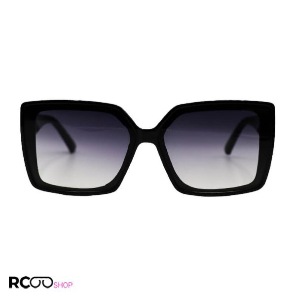 عکس از عینک آفتابی jimmy choo شاین دار، با فریم مشکی و لنز تیره مدل 7223