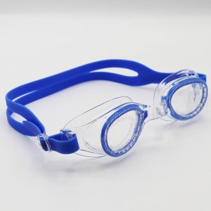 عکس از عینک شنا با فریم و بند آبی، سیلیکونی، UV و Anti-Fog مدل 2176