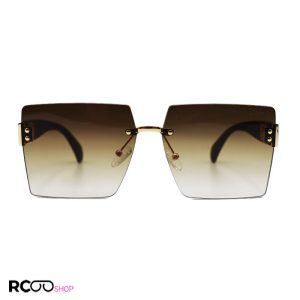 عکس از عینک آفتابی زنانه فریم لس و مربعی شکل، با عدسی قهوه ای برند dior مدل d2334