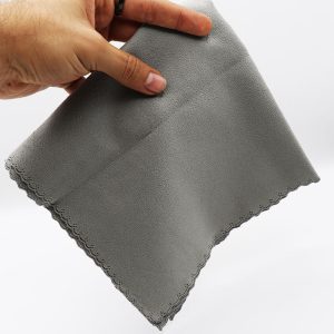 عکس از دستمال عینک طوسی، سایز بزرگ و از جنس پنبه نرم (40 در 40cm) مدل 992255