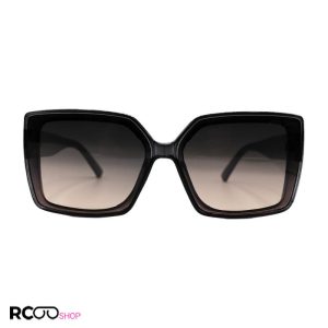 عکس از عینک آفتابی jimmy choo شاین دار، با فریم طوسی و لنز تیره مدل 7223